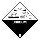 Class 8 Corrosive Sign